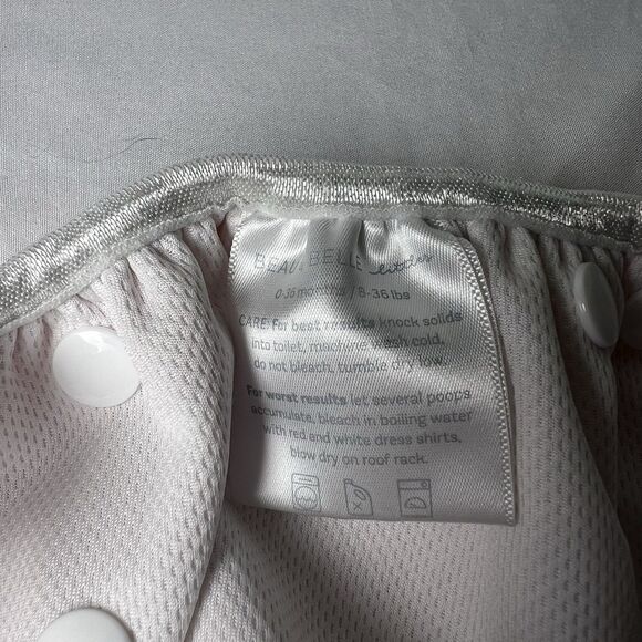 Beau & Belle Nageuret Girls Reusable Swim Diaper,  Red W Flamingos, Size 0-36M - Picture 6 of 7